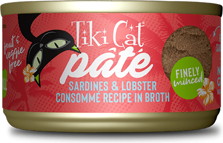 Tiki Cat Grill Sardines & Lobster Consomme Pate